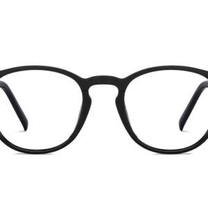 Black Full Rim Round Eyeglasses