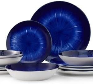 Bestone 12 Piece Round Kitchen Dinnerware Sets