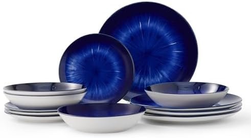 Bestone 12 Piece Round Kitchen Dinnerware Sets